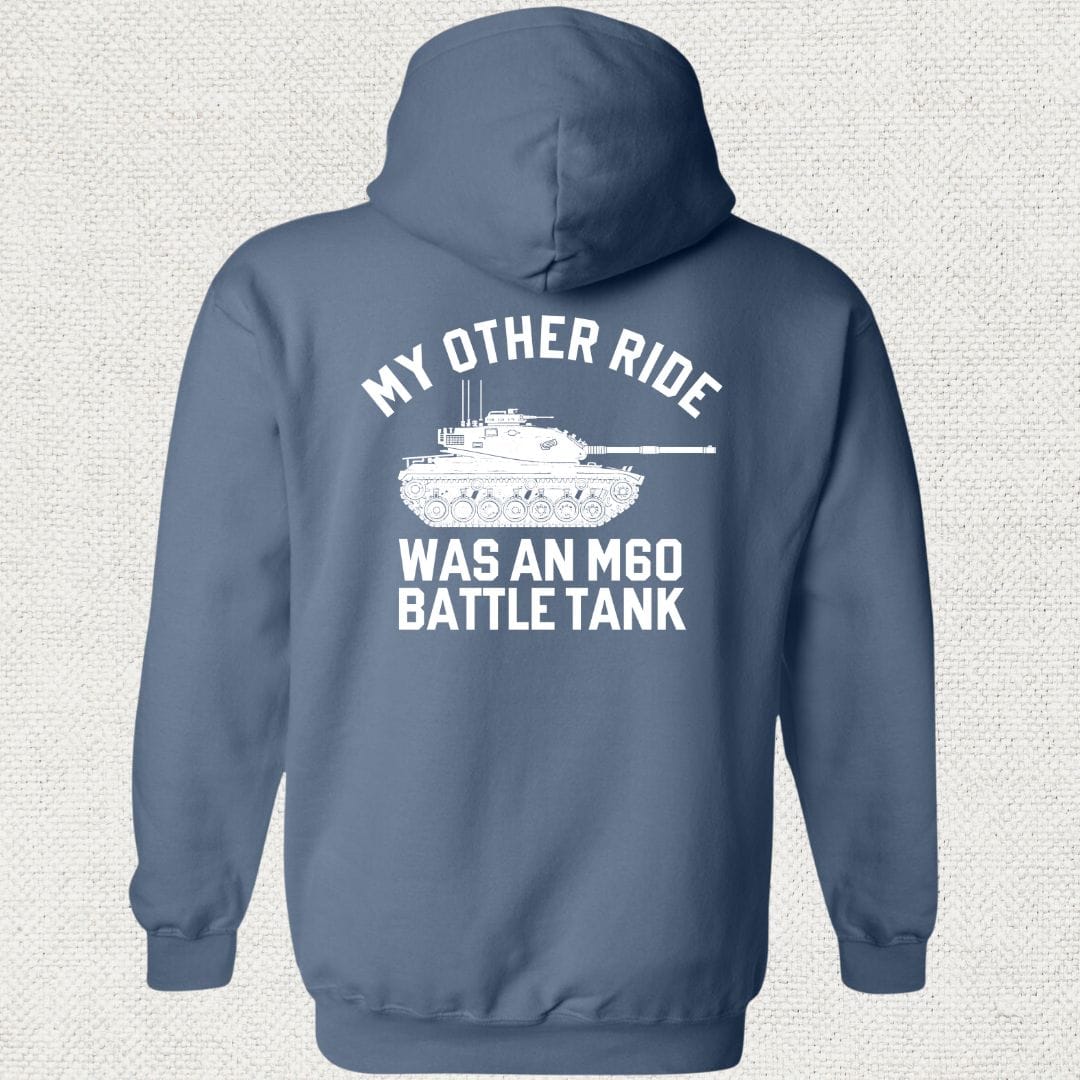 NavyHumor Hoodie Heather Navy / S My Other Ride Was An M60 Hoodie