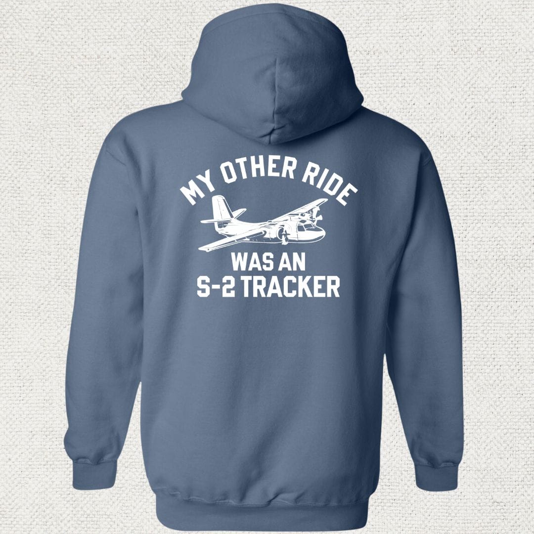 NavyHumor Hoodie Heather Navy / S My Other Ride Was An S-2 Tracker Hoodie