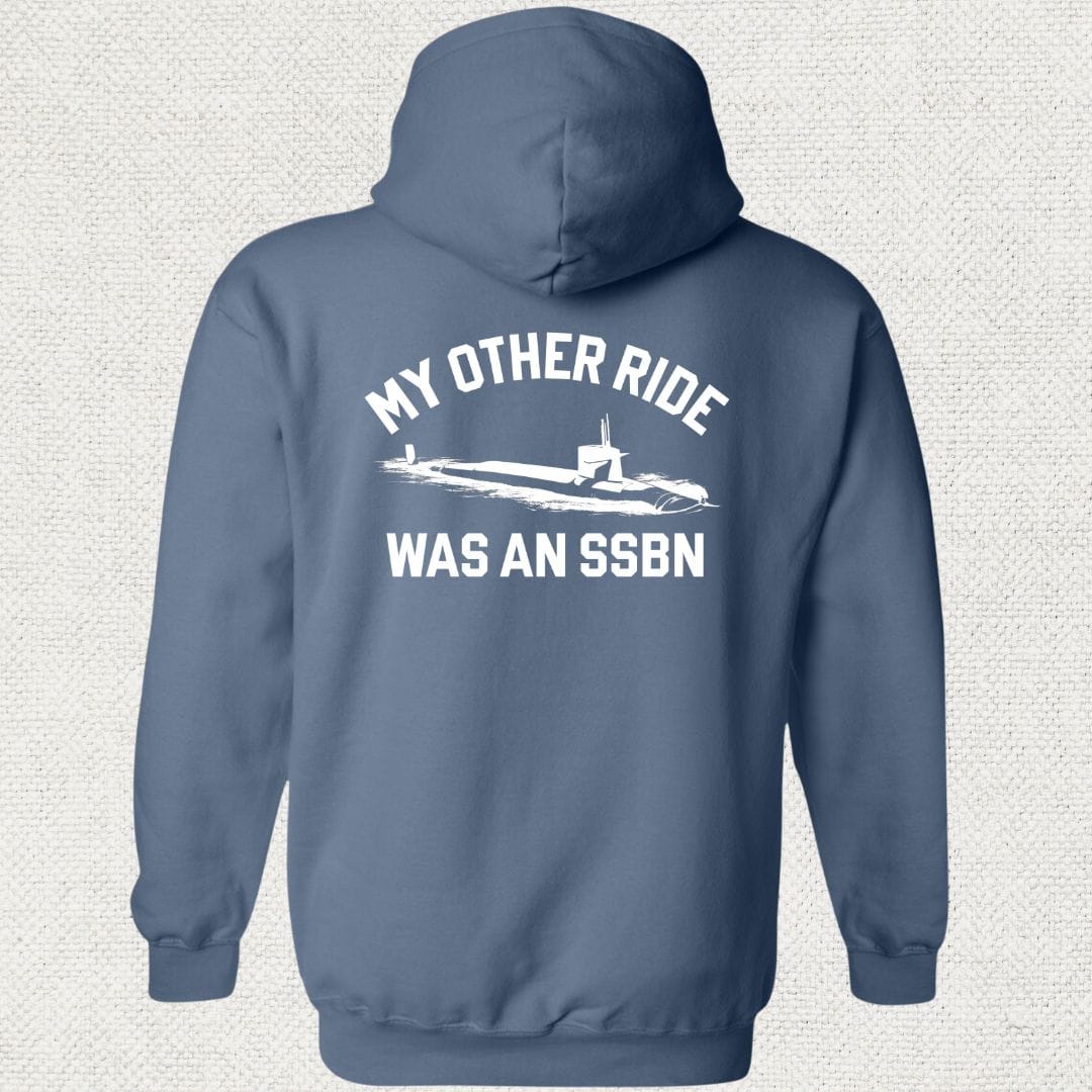 NavyHumor Hoodie Heather Navy / S My Other Ride Was An SSBN Hoodie