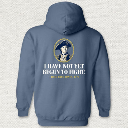 NavyHumor Hoodie Heather Navy / S Not Yet Begun To Fight - JPJ Hoodie