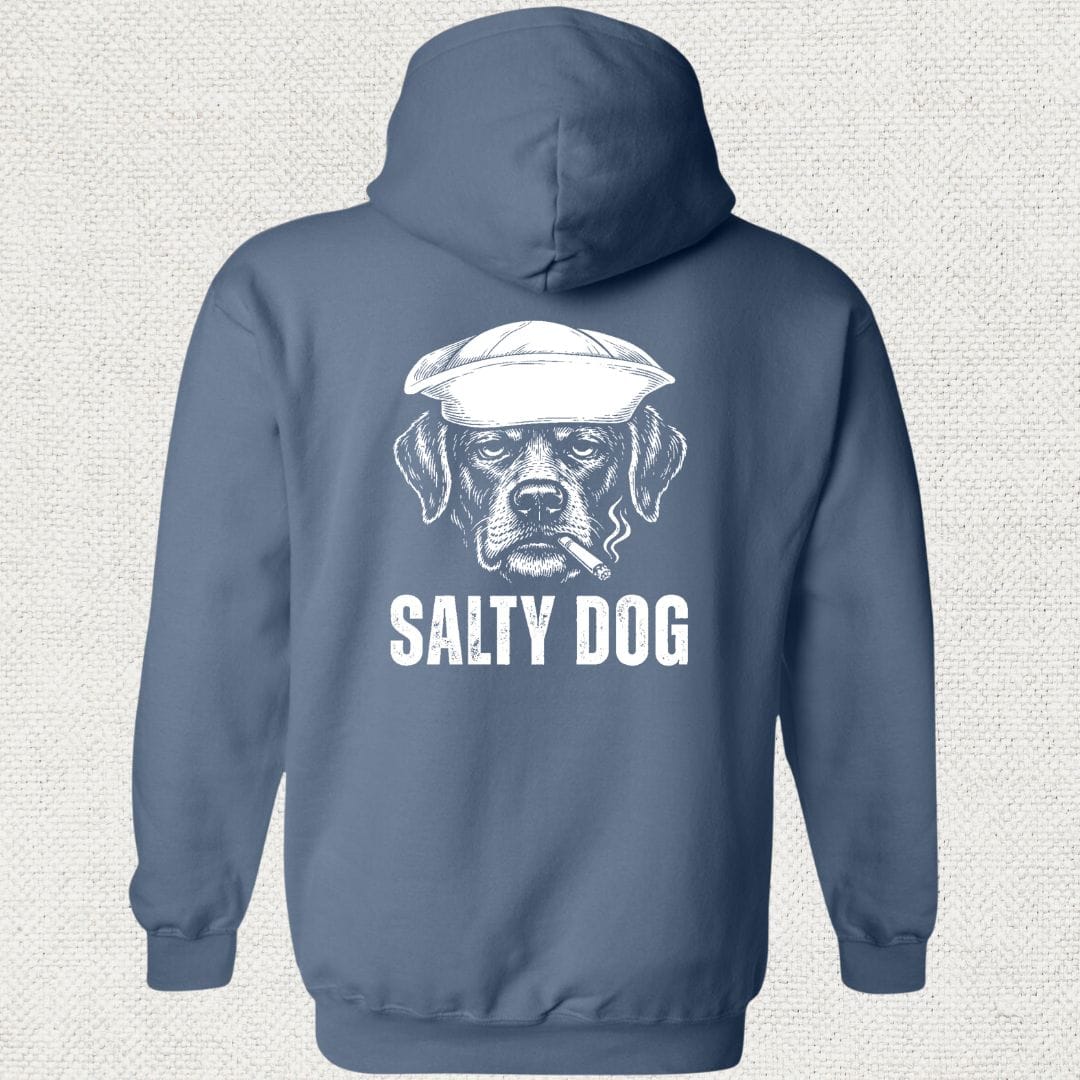 NavyHumor Hoodie Heather Navy / S Salty Dog Hoodie