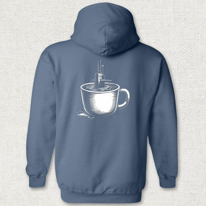 NavyHumor Hoodie Heather Navy / S Sub In A Cup Hoodie