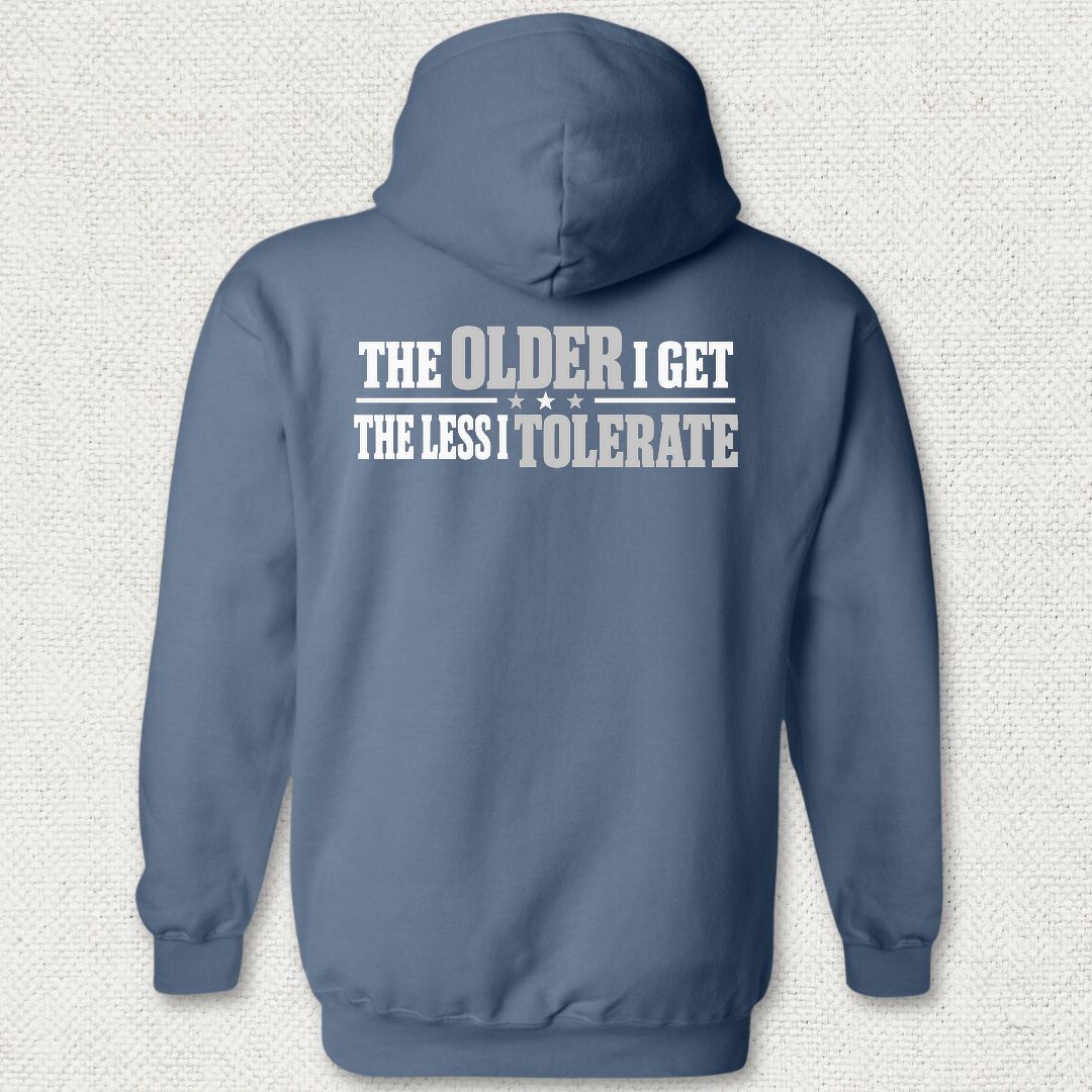 NavyHumor Hoodie Heather Navy / S The Less I Tolerate Hoodie