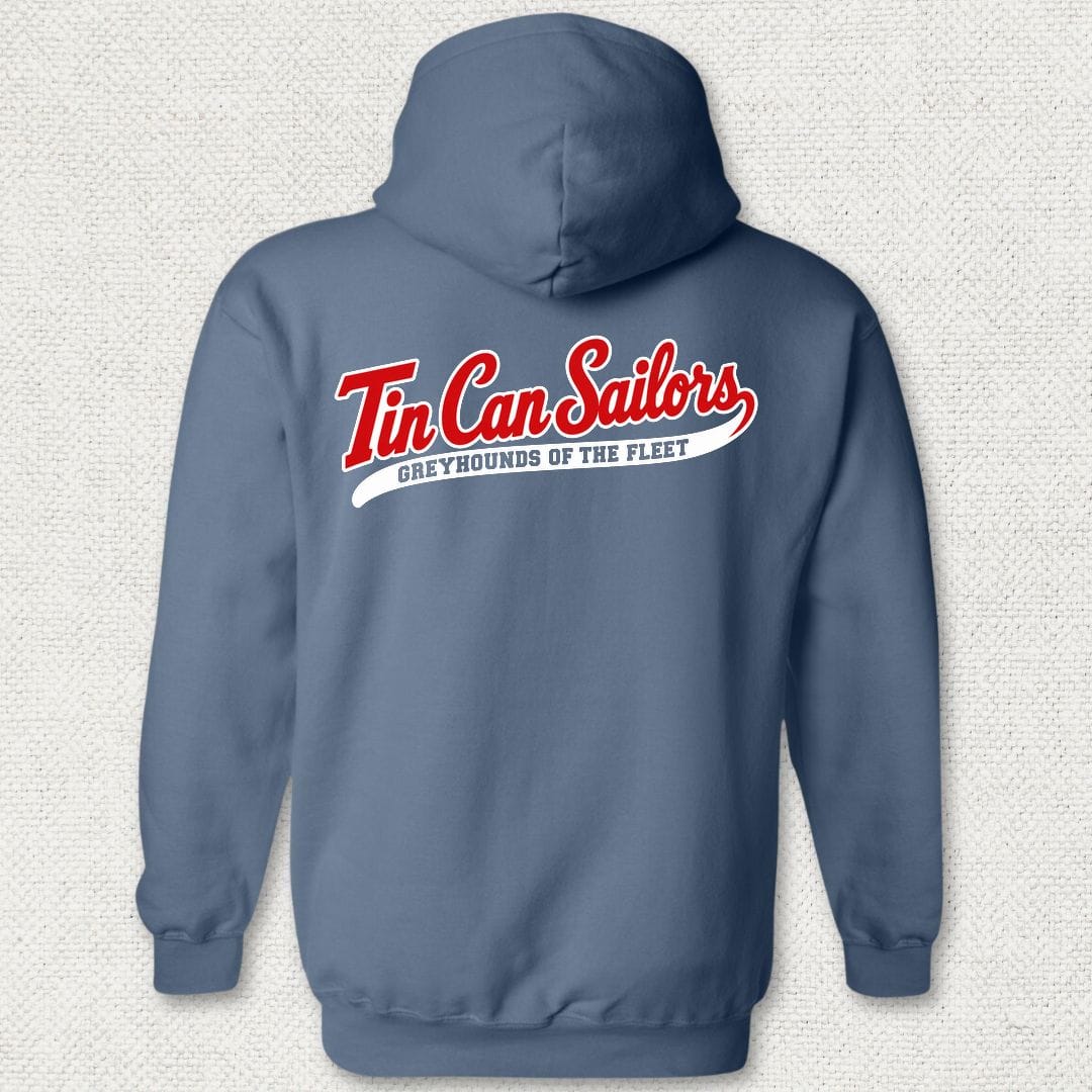 NavyHumor Hoodie Heather Navy / S Tin Can Sailors - Greyhounds of the Fleet Hoodie