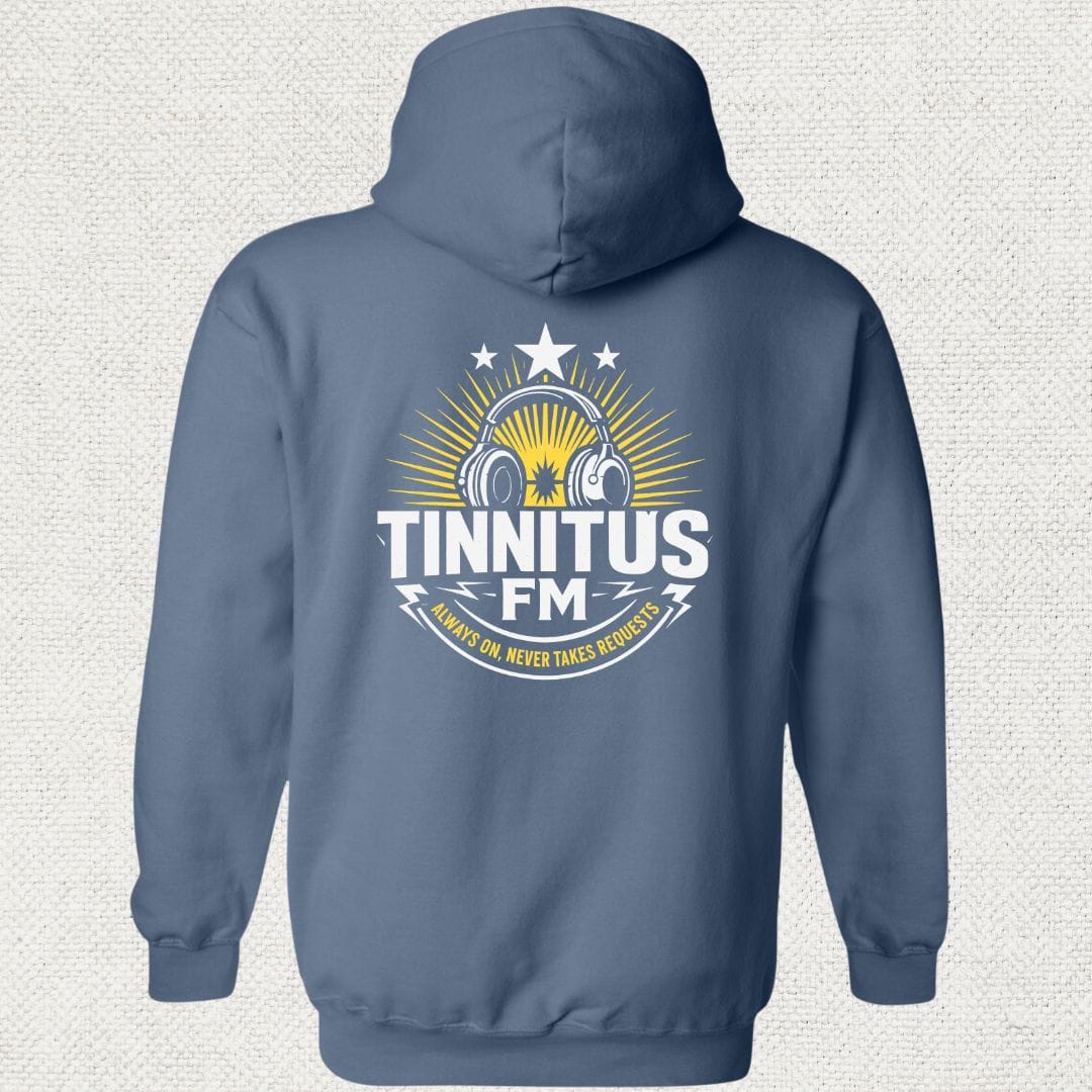 NavyHumor Hoodie Heather Navy / S Tinnitus FM Hoodie