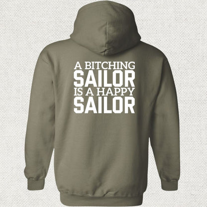 NavyHumor Hoodie Military Green / S A Bitching Sailor Hoodie