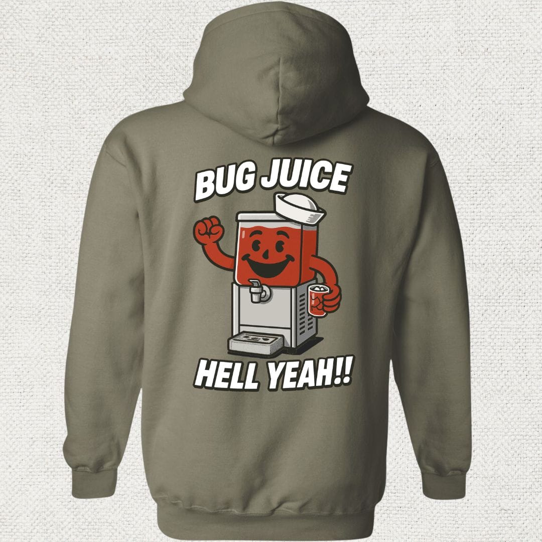 NavyHumor Hoodie Military Green / S Bug Juice - Hell Yeah! Hoodie