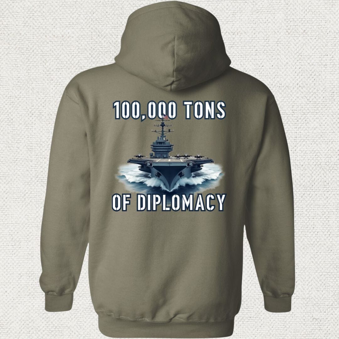 NavyHumor Hoodie Military Green / S Carrier Diplomacy Hoodie