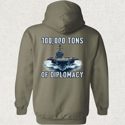 NavyHumor Hoodie Military Green / S Carrier Diplomacy Hoodie