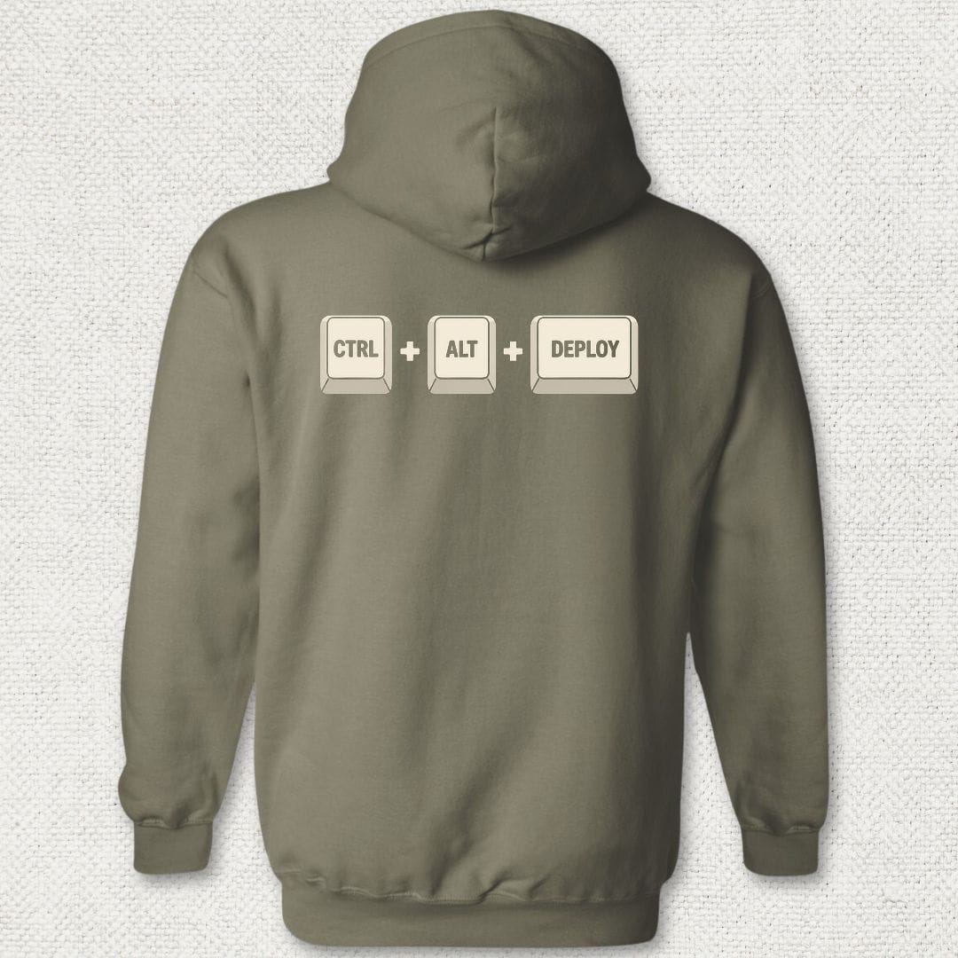 NavyHumor Hoodie Military Green / S CTRL-ALT-DEPLOY Hoodie