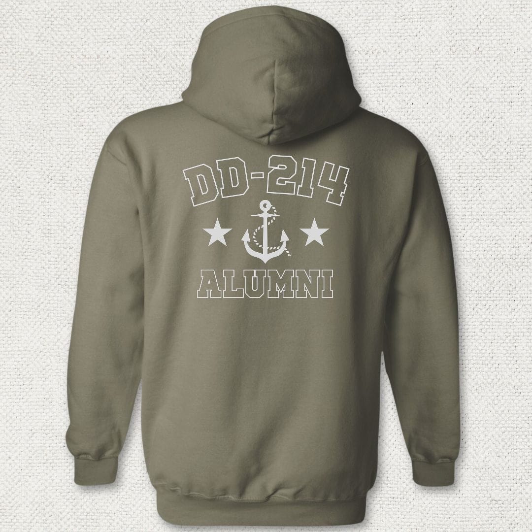 NavyHumor Hoodie Military Green / S DD-214 Alumni Hoodie
