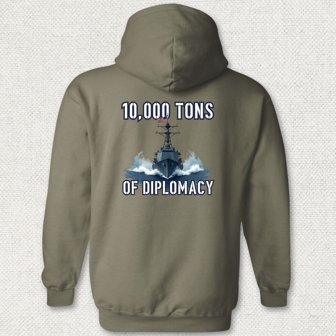 NavyHumor Hoodie Military Green / S Destroyer Diplomacy Hoodie