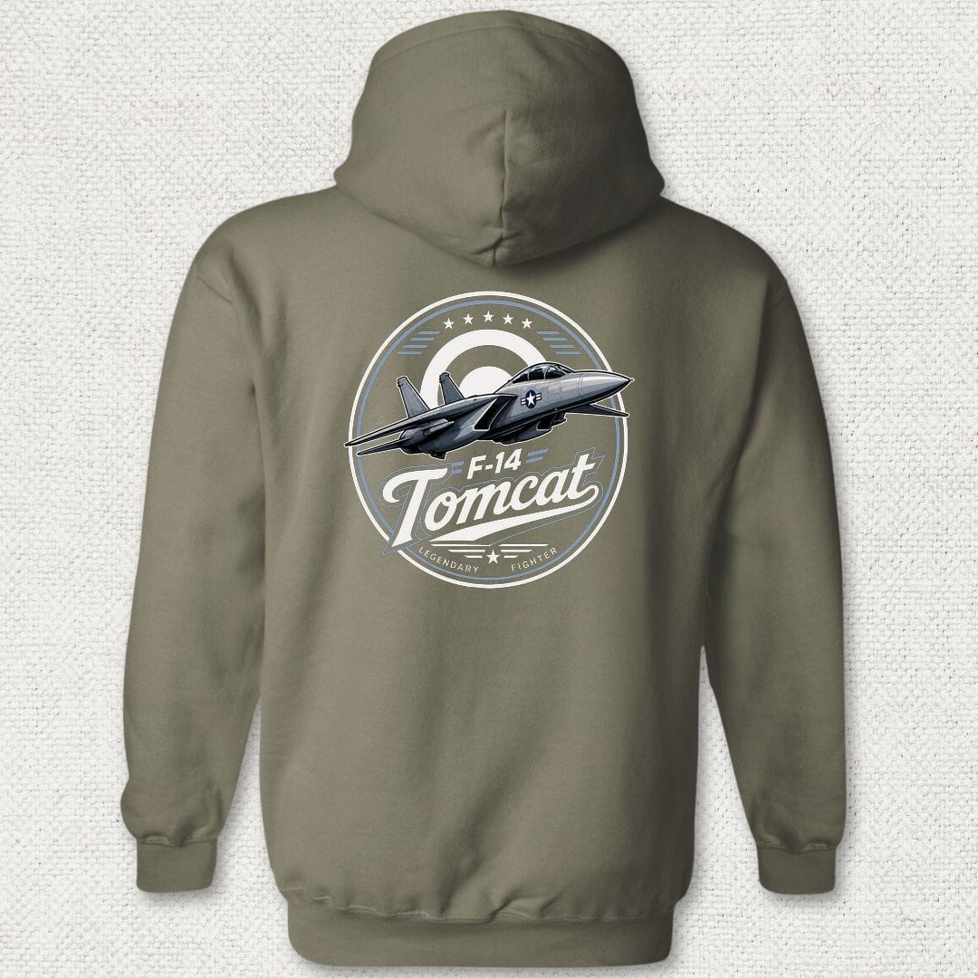 NavyHumor Hoodie Military Green / S F-14 Tomcat - Legendary Fighter Hoodie