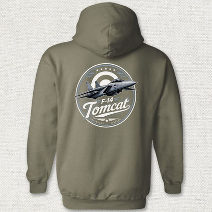 NavyHumor Hoodie Military Green / S F-14 Tomcat - Legendary Fighter Hoodie