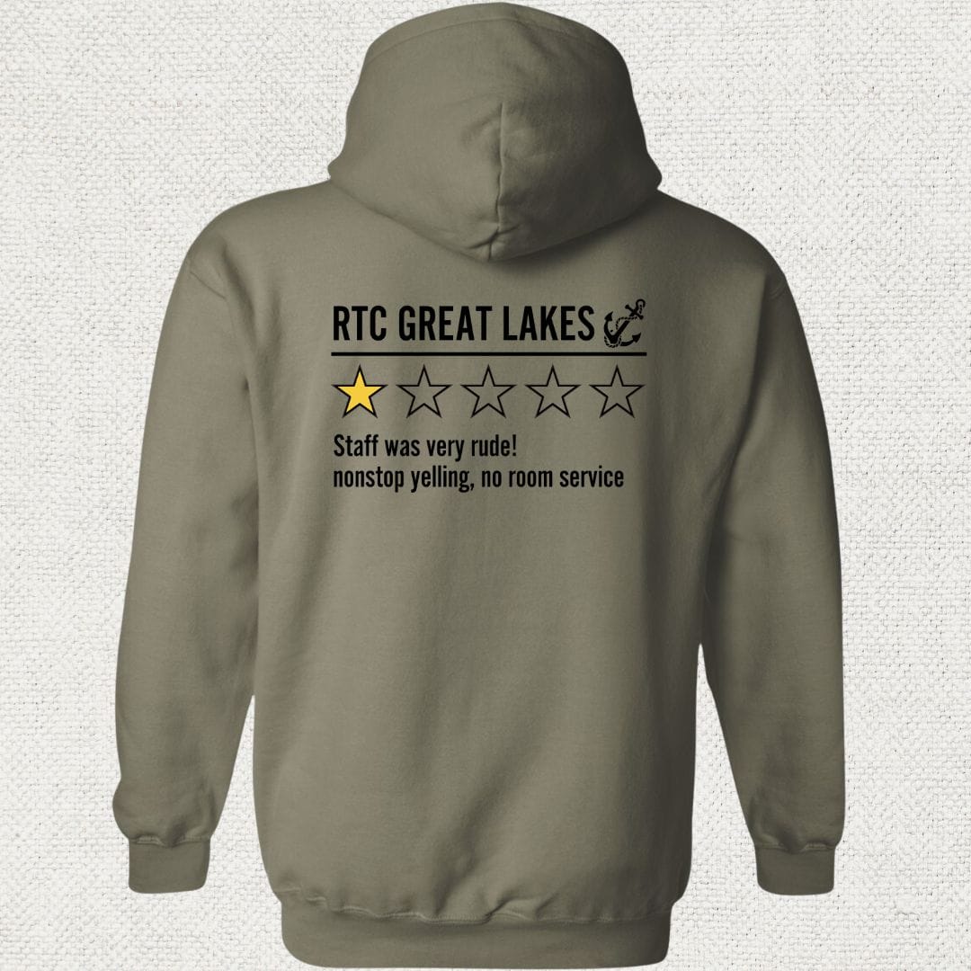 NavyHumor Hoodie Military Green / S Great Lake Review Hoodie