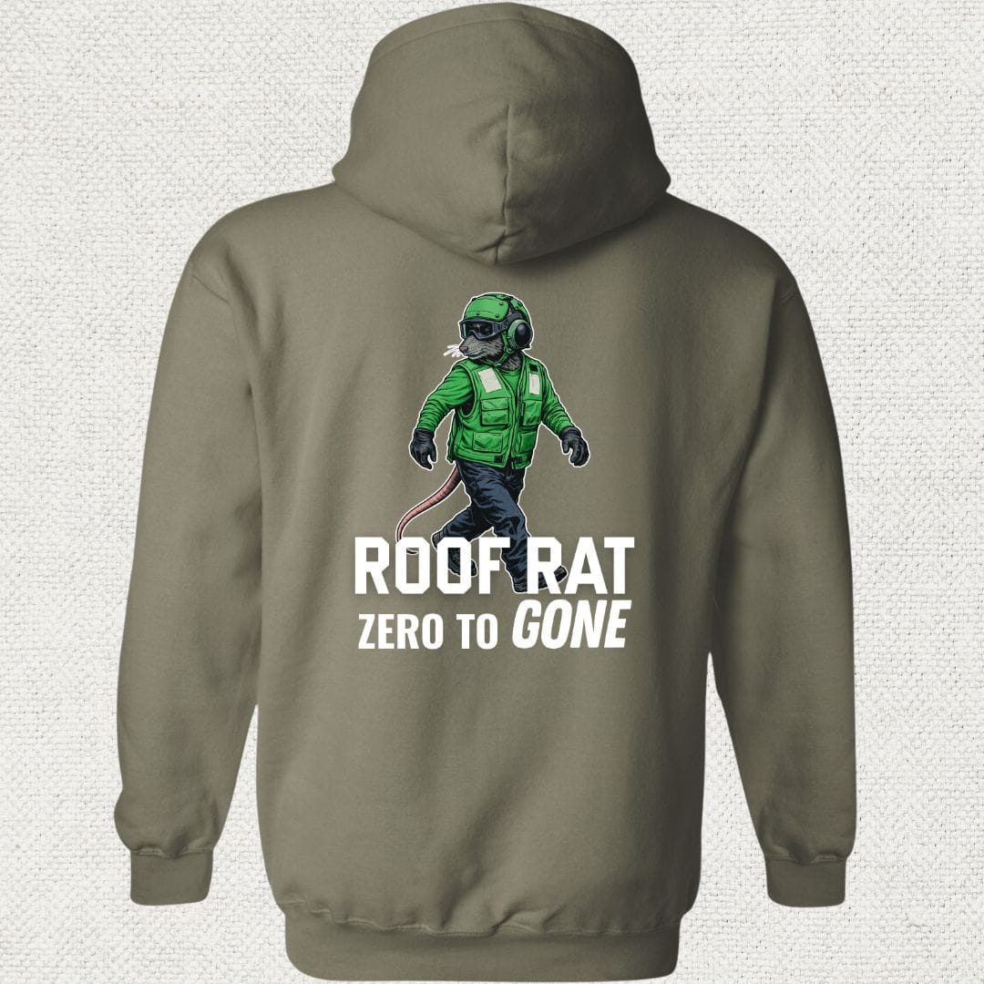 NavyHumor Hoodie Military Green / S Green Roof Rat - Hoodie