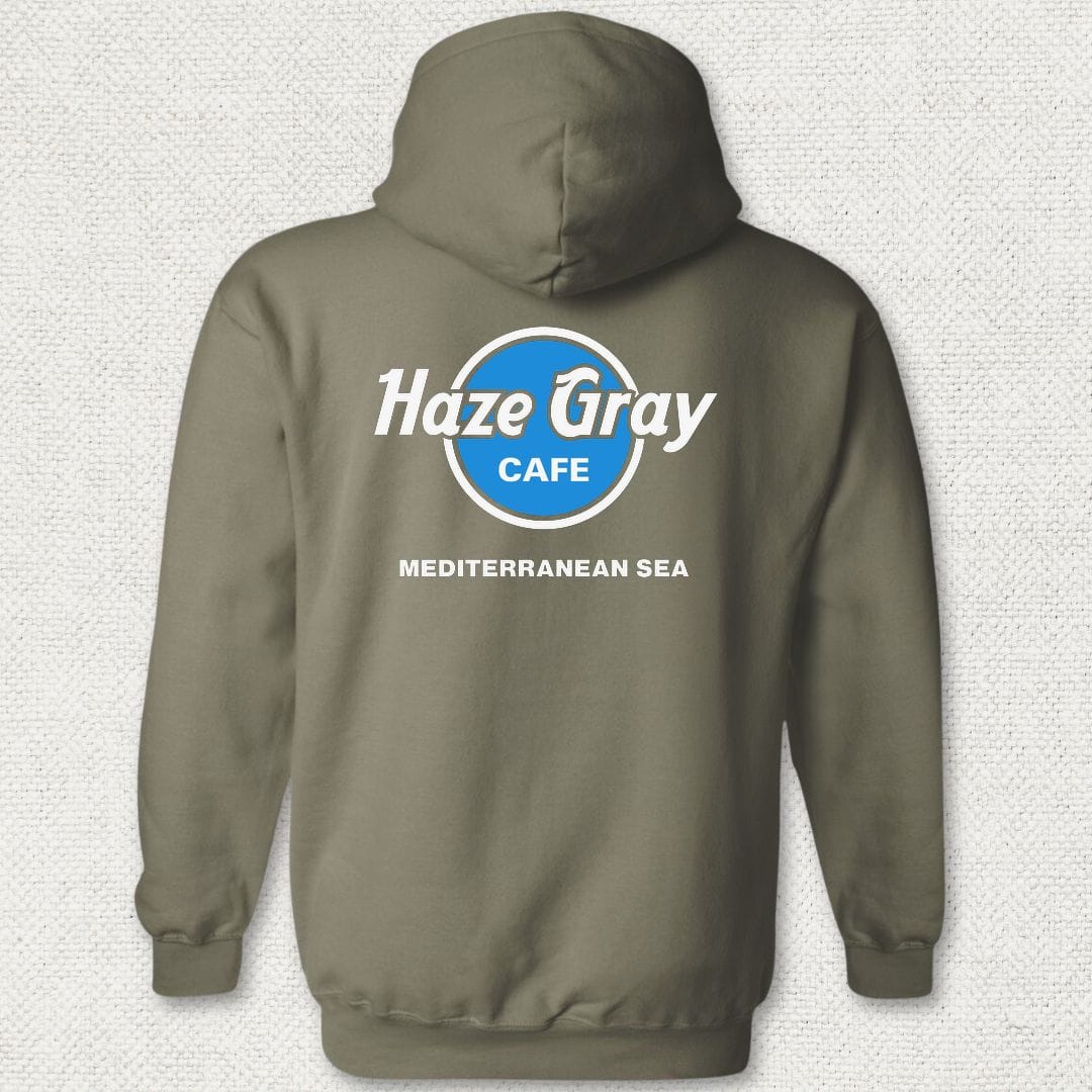 NavyHumor Hoodie Military Green / S Haze Gray Cafe - Mediterranean Sea Hoodie