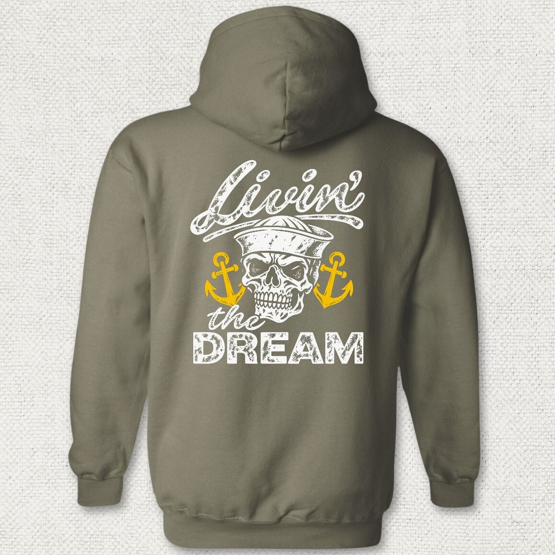 NavyHumor Hoodie Military Green / S Livin' The Dream Hoodie