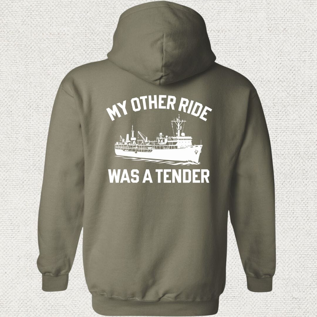 NavyHumor Hoodie Military Green / S My Other Ride Was A Fast Attack Hoodie