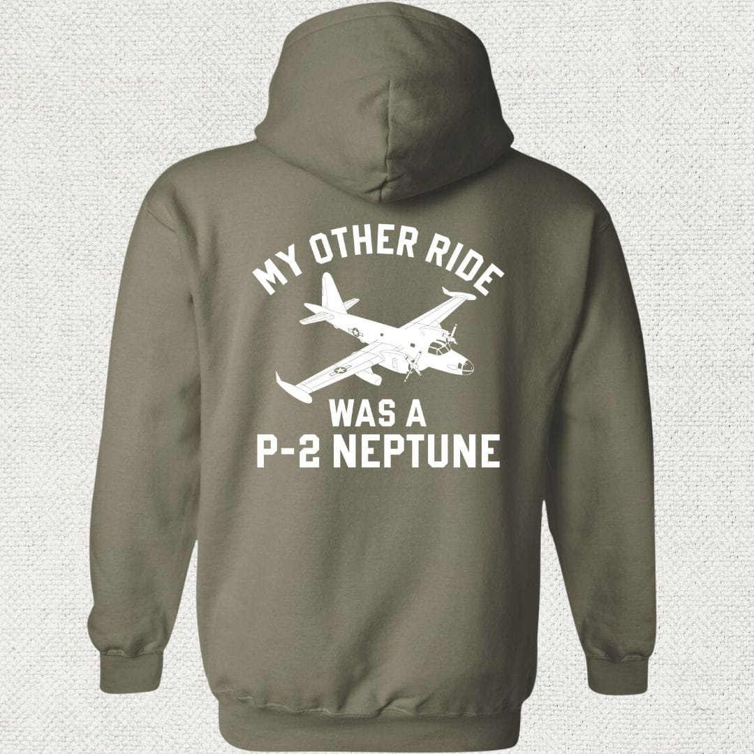 NavyHumor Hoodie Military Green / S My Other Ride Was A P-2 Neptune Hoodie