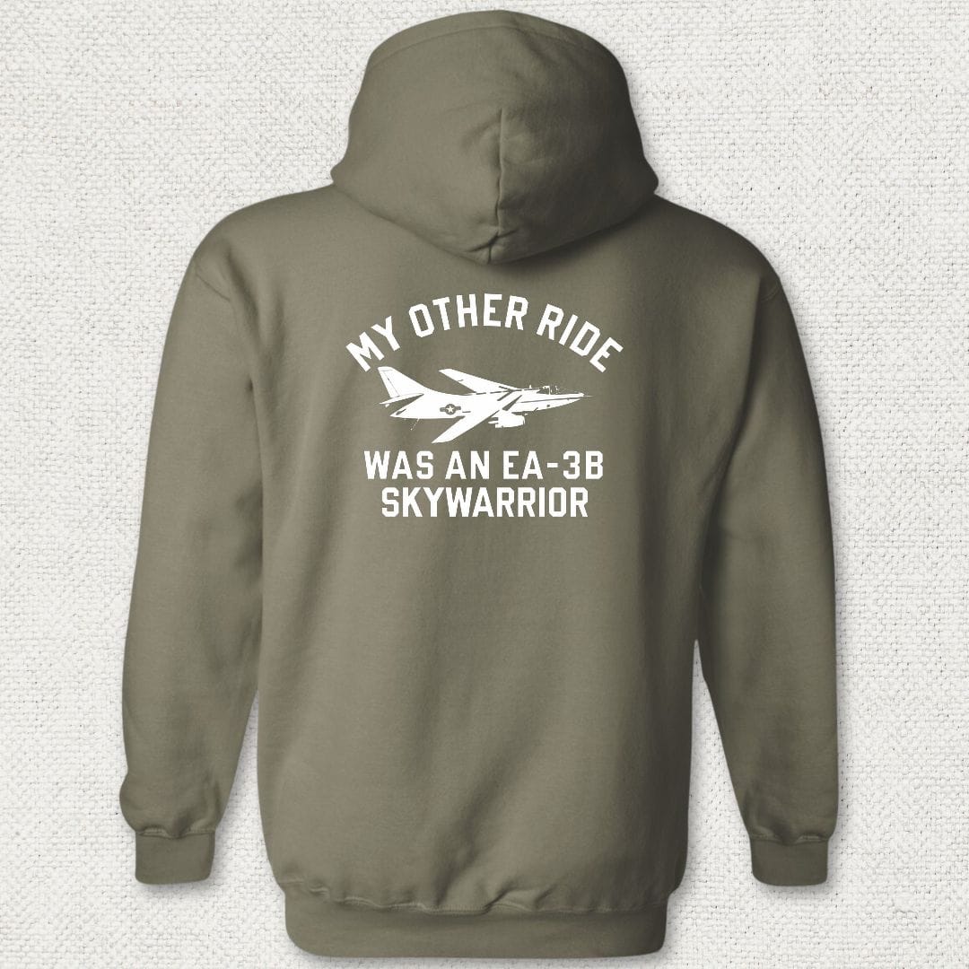 NavyHumor Hoodie Military Green / S My Other Ride Was An EA-3B Skywarrior Hoodie