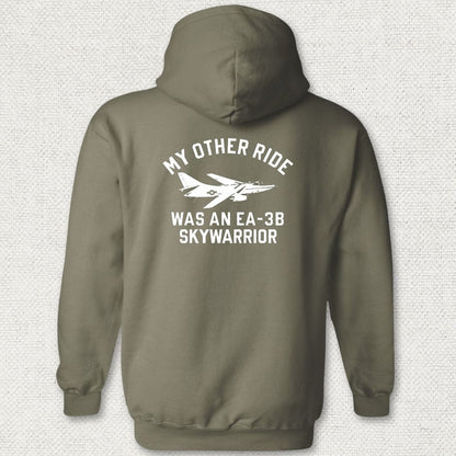 NavyHumor Hoodie Military Green / S My Other Ride Was An EA-3B Skywarrior Hoodie