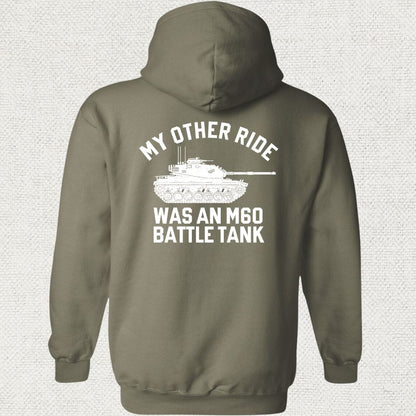 NavyHumor Hoodie Military Green / S My Other Ride Was An M60 Hoodie