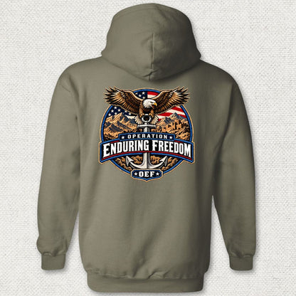 NavyHumor Hoodie Military Green / S Operation Enduring Freedom Hoodie