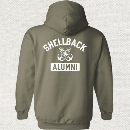 NavyHumor Hoodie Military Green / S Shellback Alumni Hoodie
