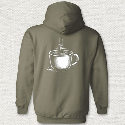NavyHumor Hoodie Military Green / S Sub In A Cup Hoodie