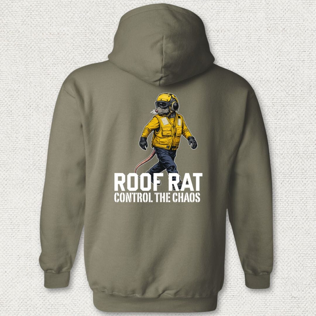 NavyHumor Hoodie Military Green / S Yellow Roof Rat Hoodie