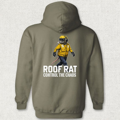 NavyHumor Hoodie Military Green / S Yellow Roof Rat Hoodie