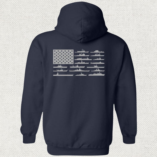 NavyHumor Hoodie Navy / S American Fleet Hoodie