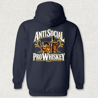 Anti Social, Pro Whiskey Hoodie
