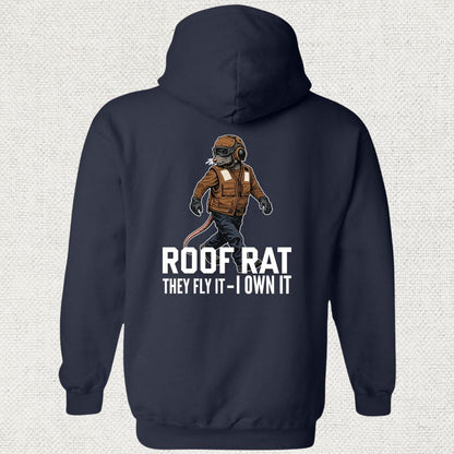NavyHumor Hoodie Navy / S Brown Roof Rat - Hoodie