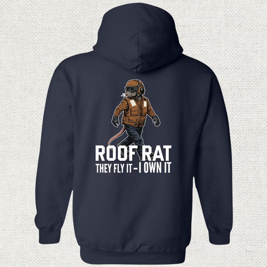 NavyHumor Hoodie Navy / S Brown Roof Rat - Hoodie
