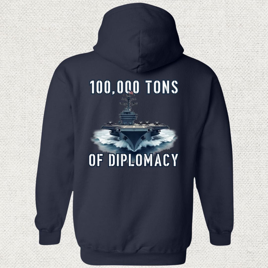 NavyHumor Hoodie Navy / S Carrier Diplomacy Hoodie