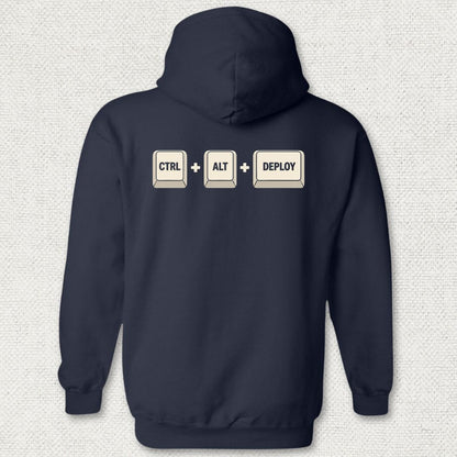 NavyHumor Hoodie Navy / S CTRL-ALT-DEPLOY Hoodie