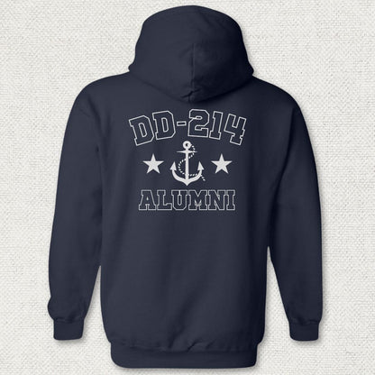 NavyHumor Hoodie Navy / S DD-214 Alumni Hoodie