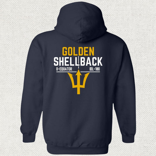 NavyHumor Hoodie Navy / S Golden Shellback Hoodie