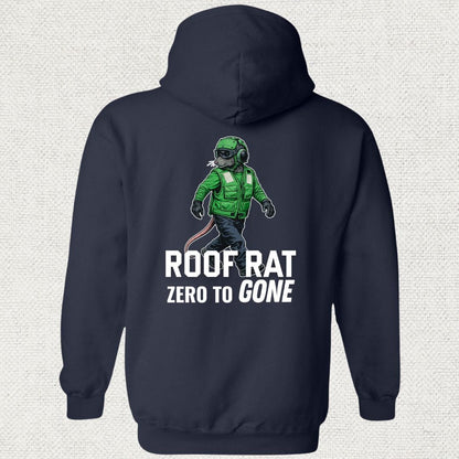NavyHumor Hoodie Navy / S Green Roof Rat - Hoodie