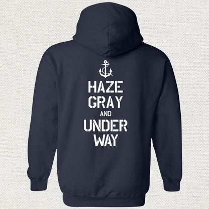 NavyHumor Hoodie Navy / S Haze Gray and Under Way Hoodie