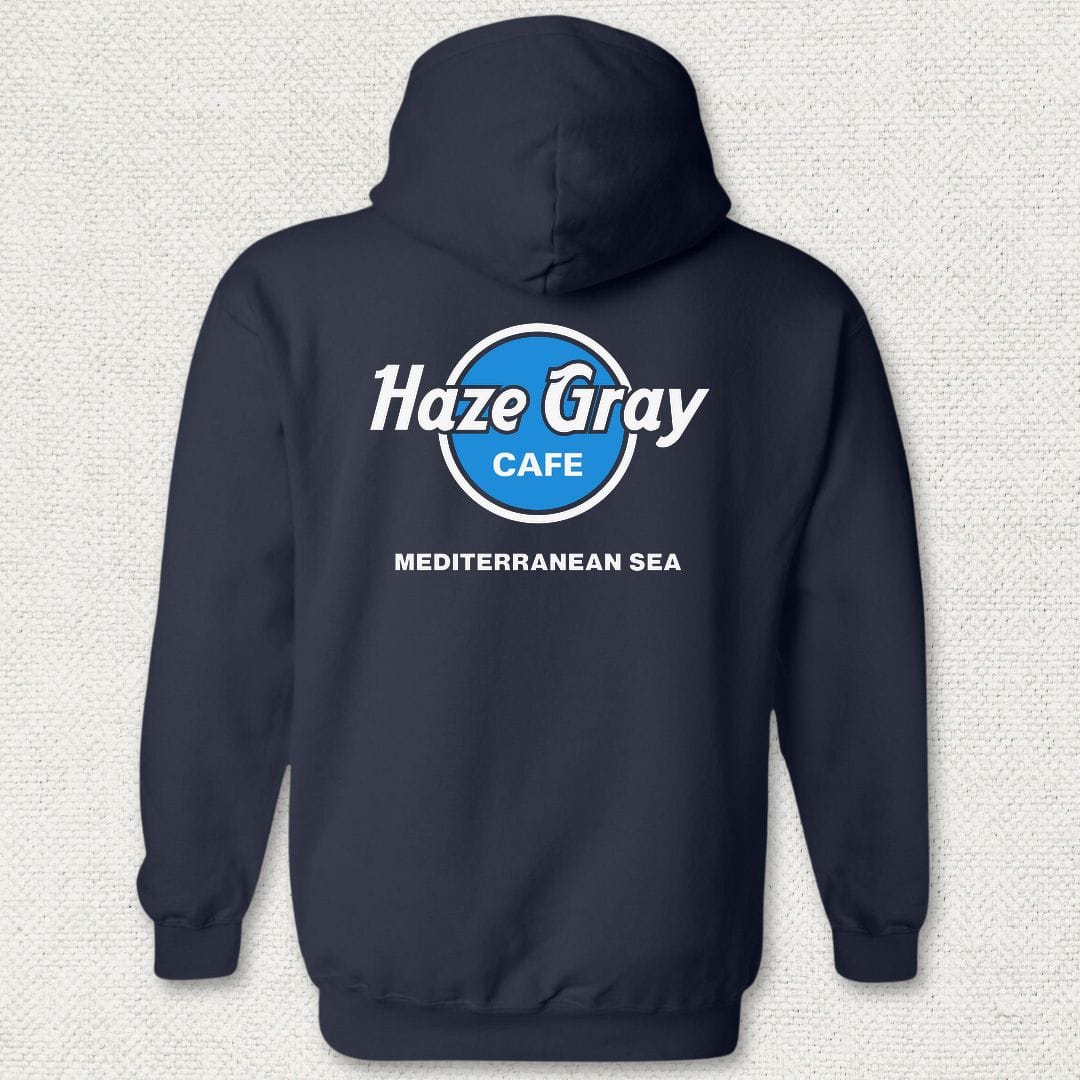 NavyHumor Hoodie Navy / S Haze Gray Cafe - Mediterranean Sea Hoodie