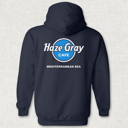 NavyHumor Hoodie Navy / S Haze Gray Cafe - Mediterranean Sea Hoodie