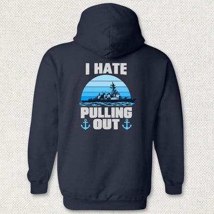 NavyHumor Hoodie Navy / S I Hate Pulling Out Hoodie