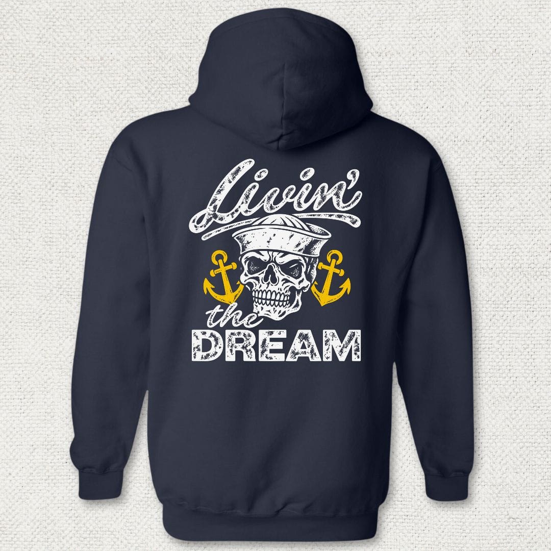 NavyHumor Hoodie Navy / S Livin' The Dream Hoodie