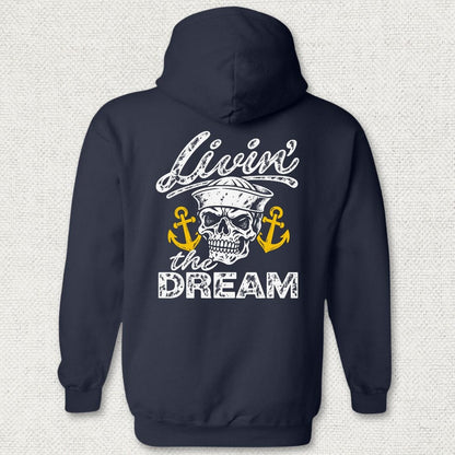 NavyHumor Hoodie Navy / S Livin' The Dream Hoodie