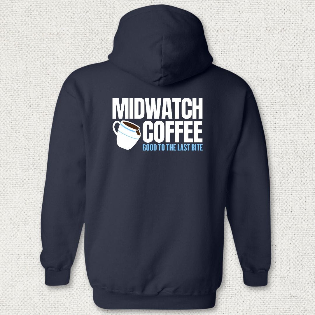 NavyHumor Hoodie Navy / S Midwatch Coffee - Good to the Last Bite Hoodie