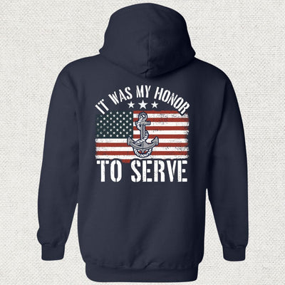 My Honor To Serve - Flag Hoodie