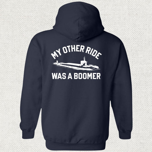 NavyHumor Hoodie Navy / S My Other Ride Was A Boomer Hoodie
